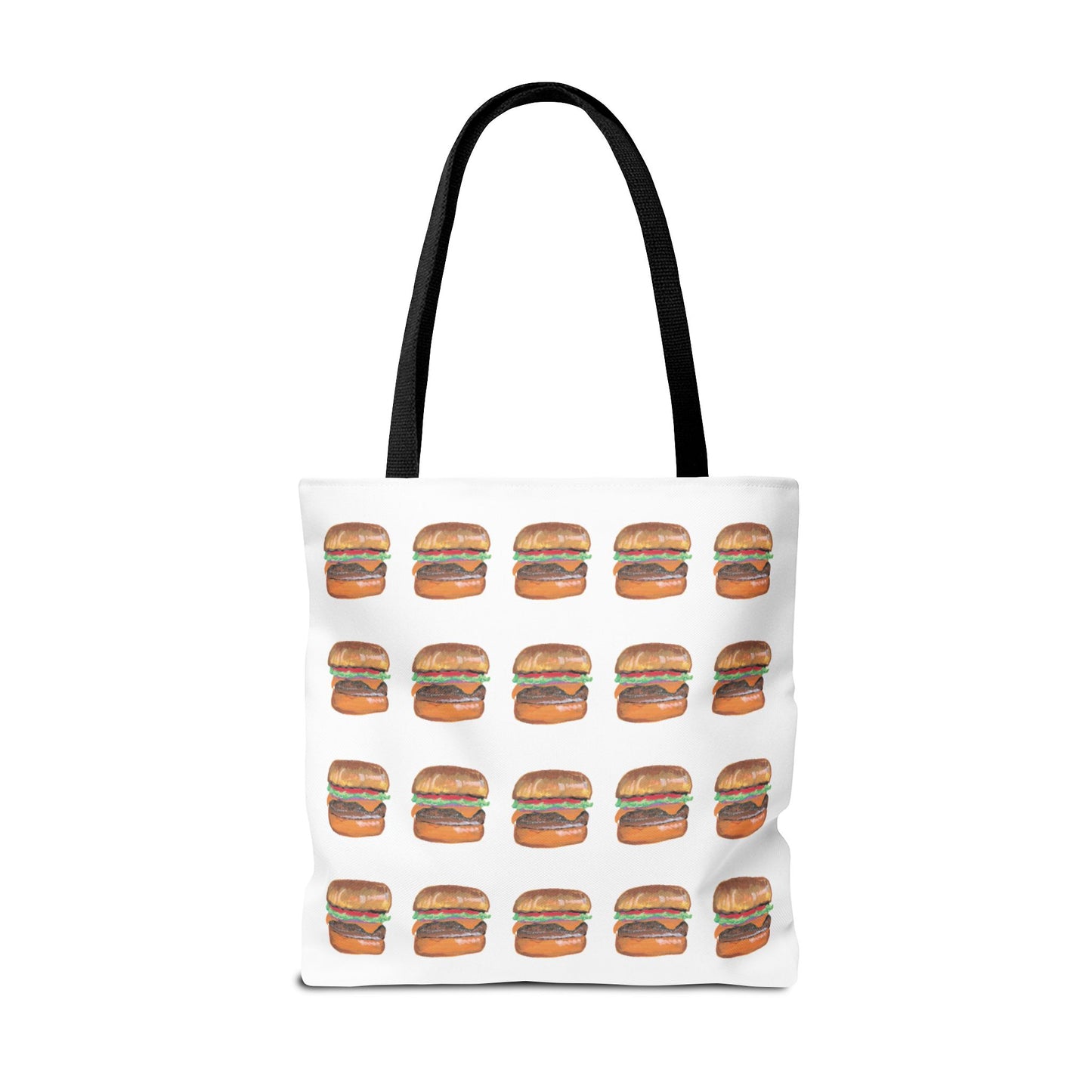 Fun Burger Print Tote Bag – Perfect for Food Lovers and Casual Outings