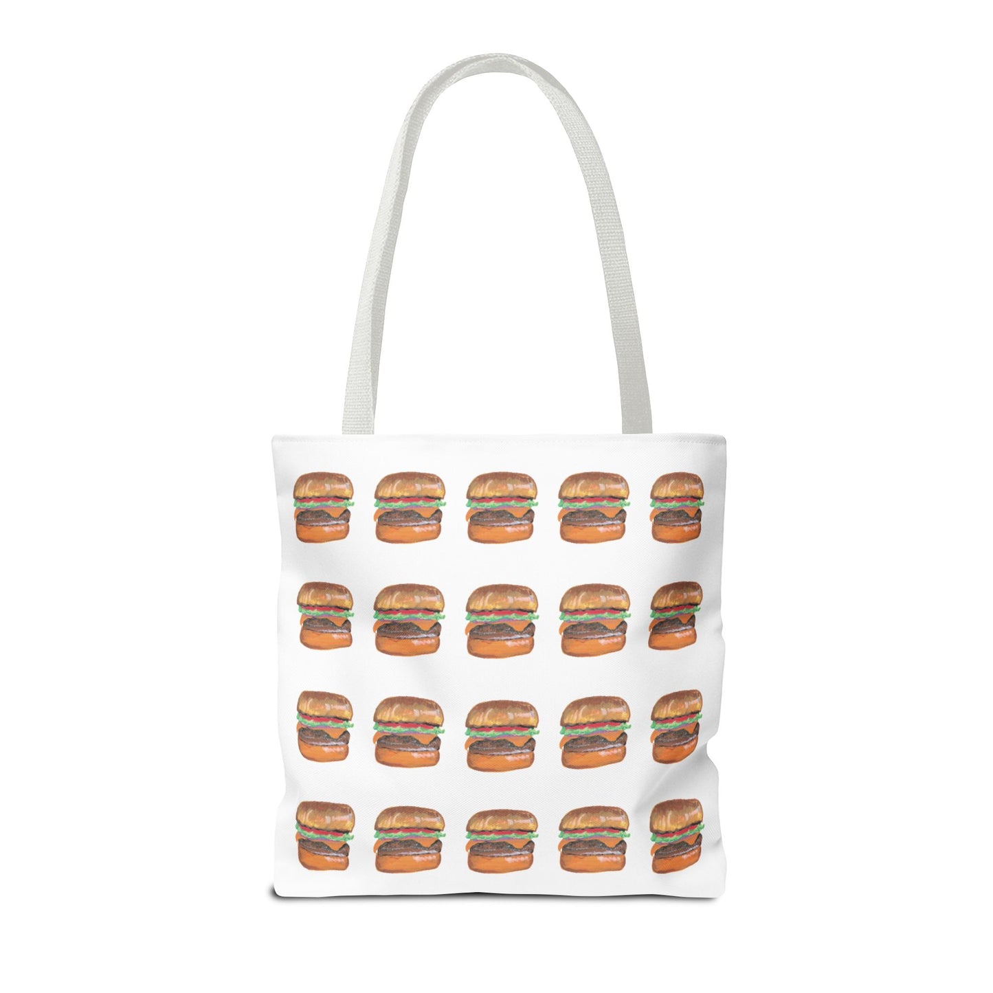 Fun Burger Print Tote Bag – Perfect for Food Lovers and Casual Outings
