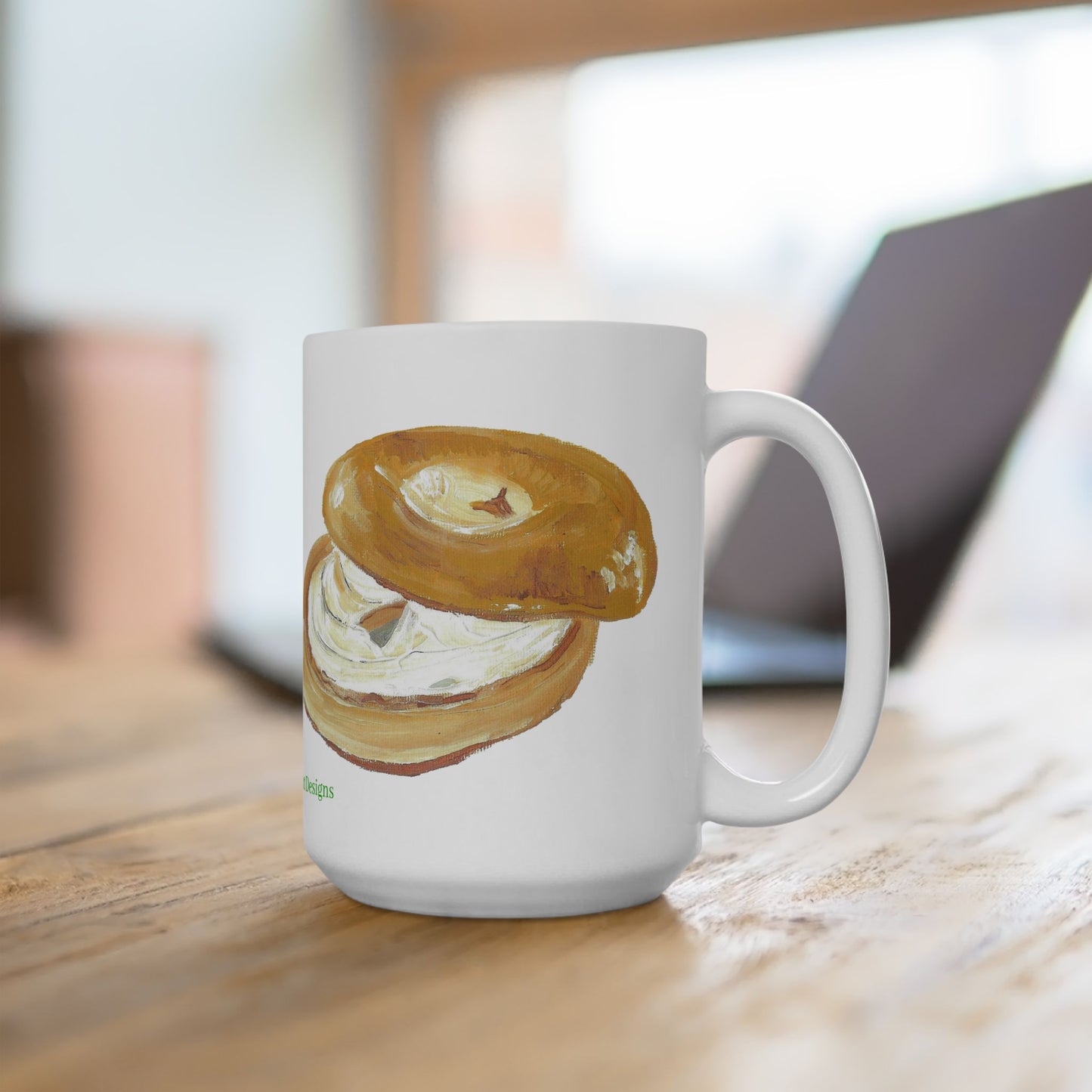 Mug - Bagel and Lox Large Print Ceramic Mug (11oz, 15oz)