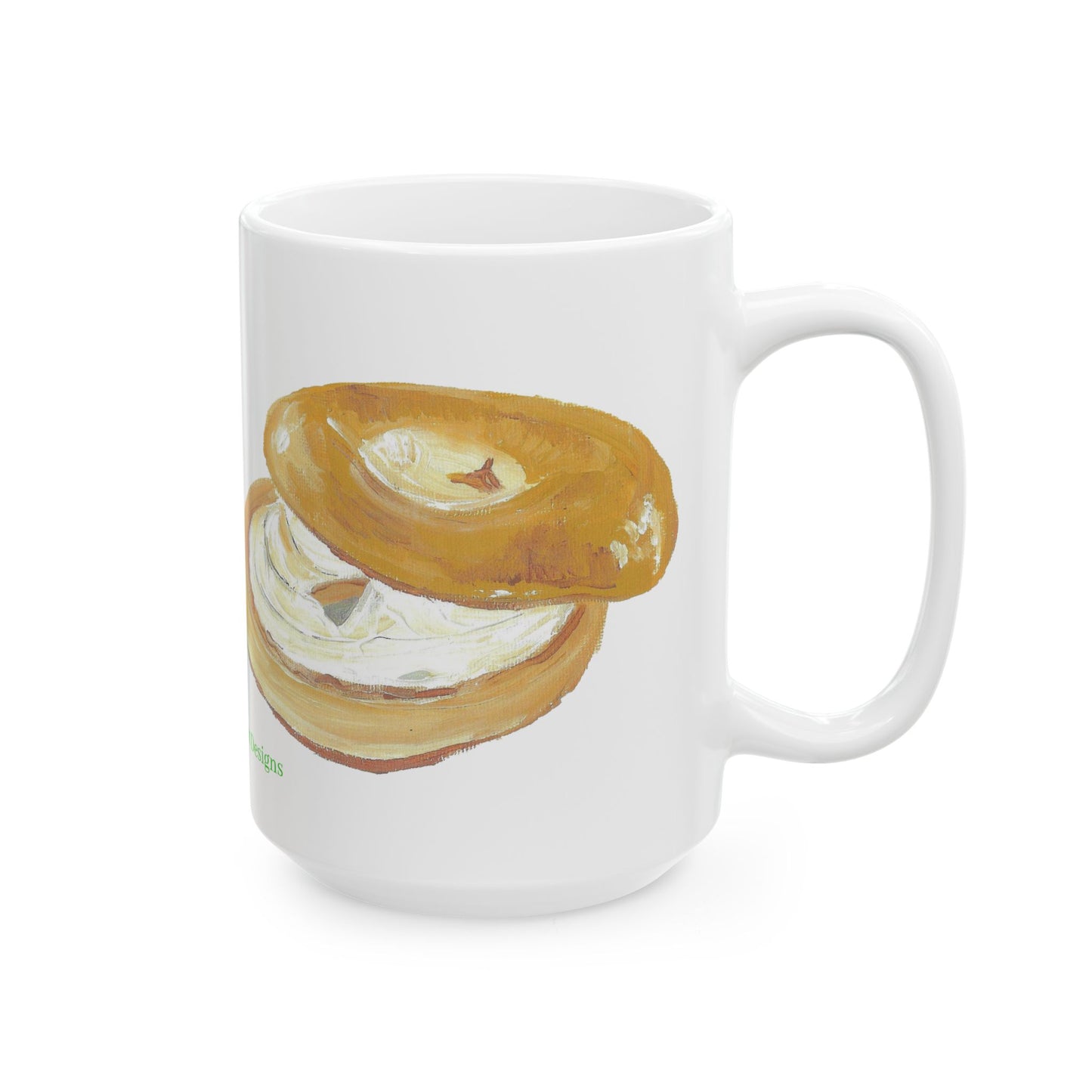 Mug - Bagel and Lox Large Print Ceramic Mug (11oz, 15oz)