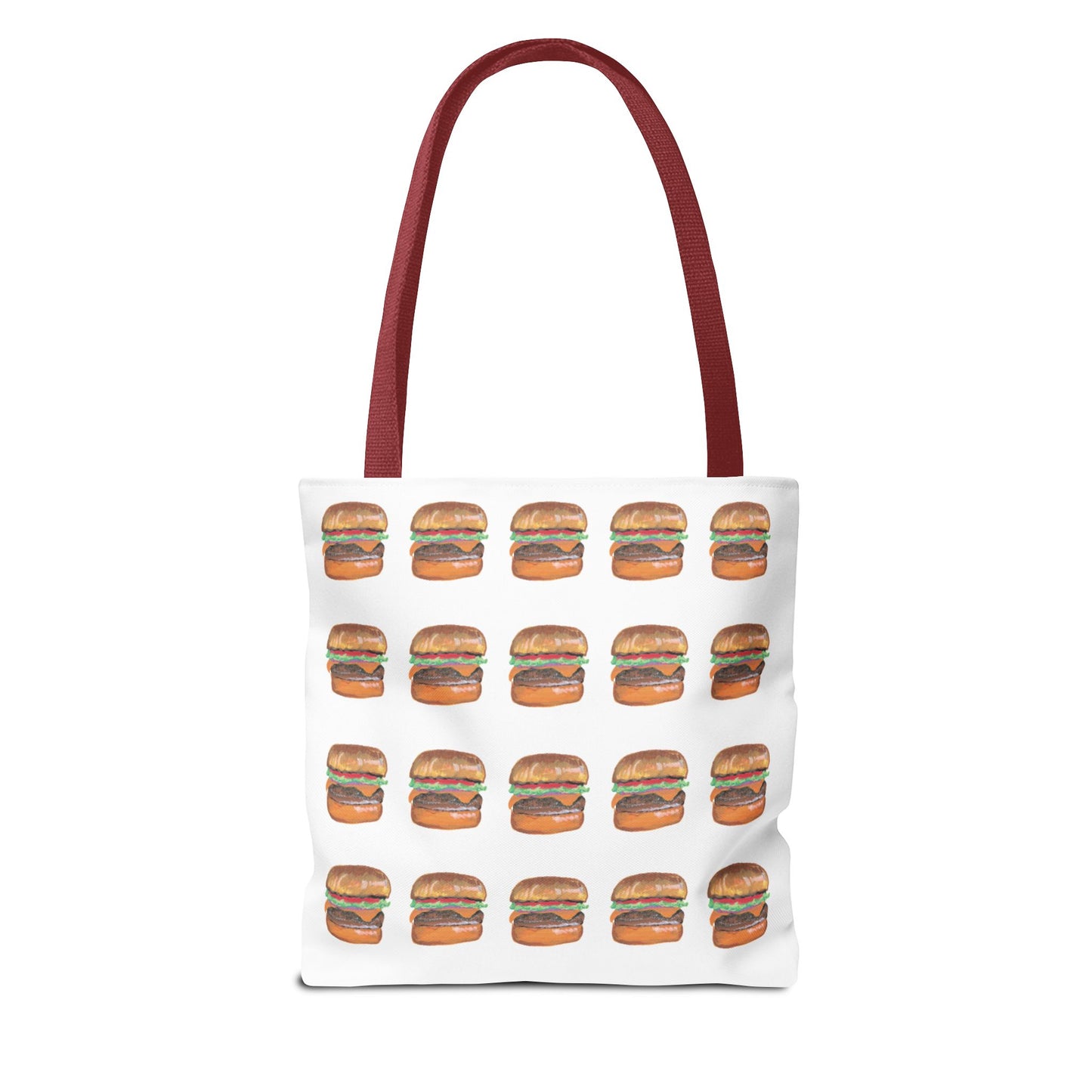 Fun Burger Print Tote Bag – Perfect for Food Lovers and Casual Outings