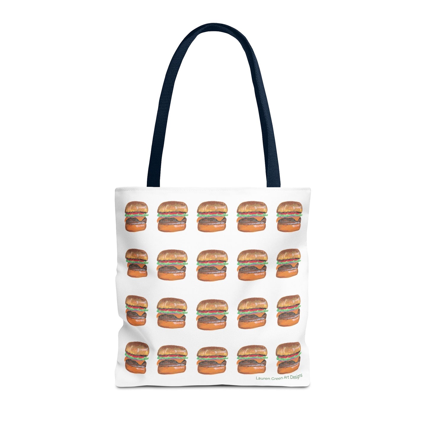 Fun Burger Print Tote Bag – Perfect for Food Lovers and Casual Outings