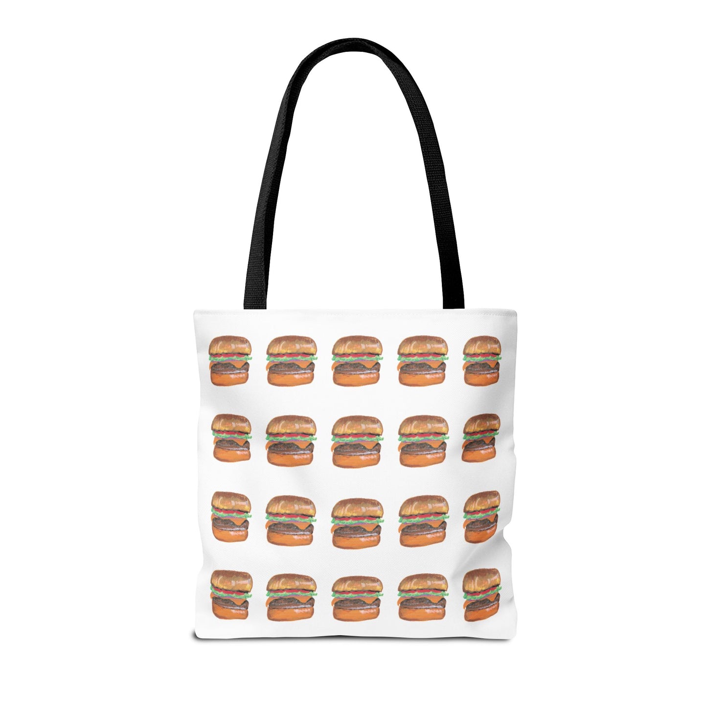 Fun Burger Print Tote Bag – Perfect for Food Lovers and Casual Outings