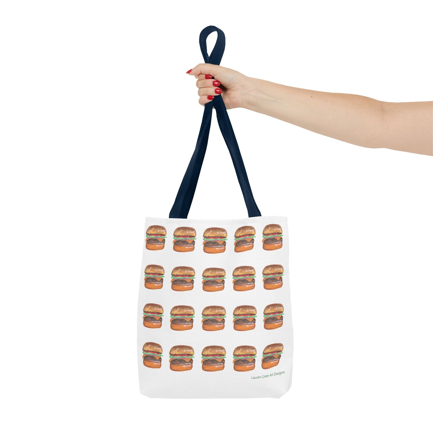Fun Burger Print Tote Bag – Perfect for Food Lovers and Casual Outings