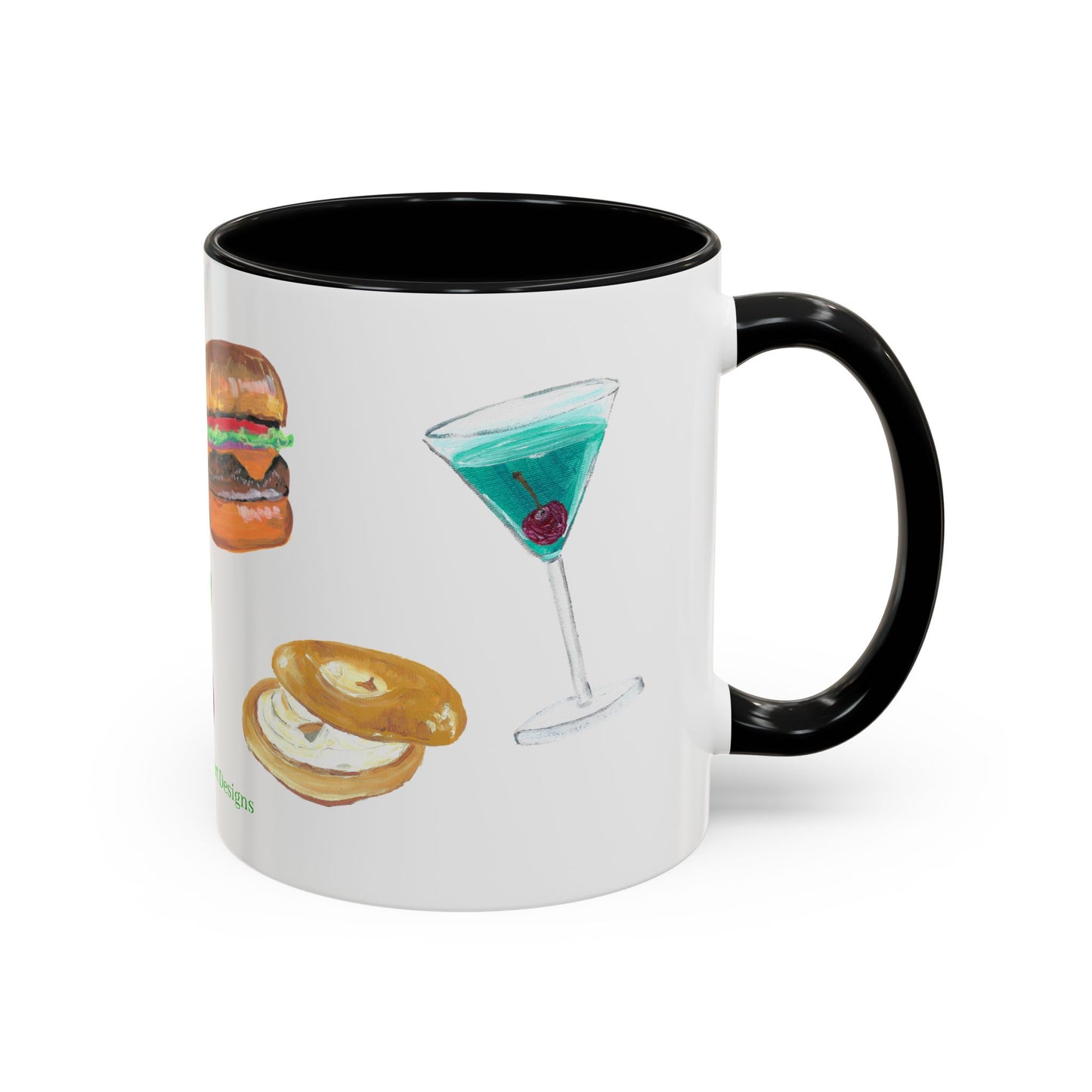 Foodie Accent Coffee Mug - 11oz & 15oz - Fun Snack & Drink Designs