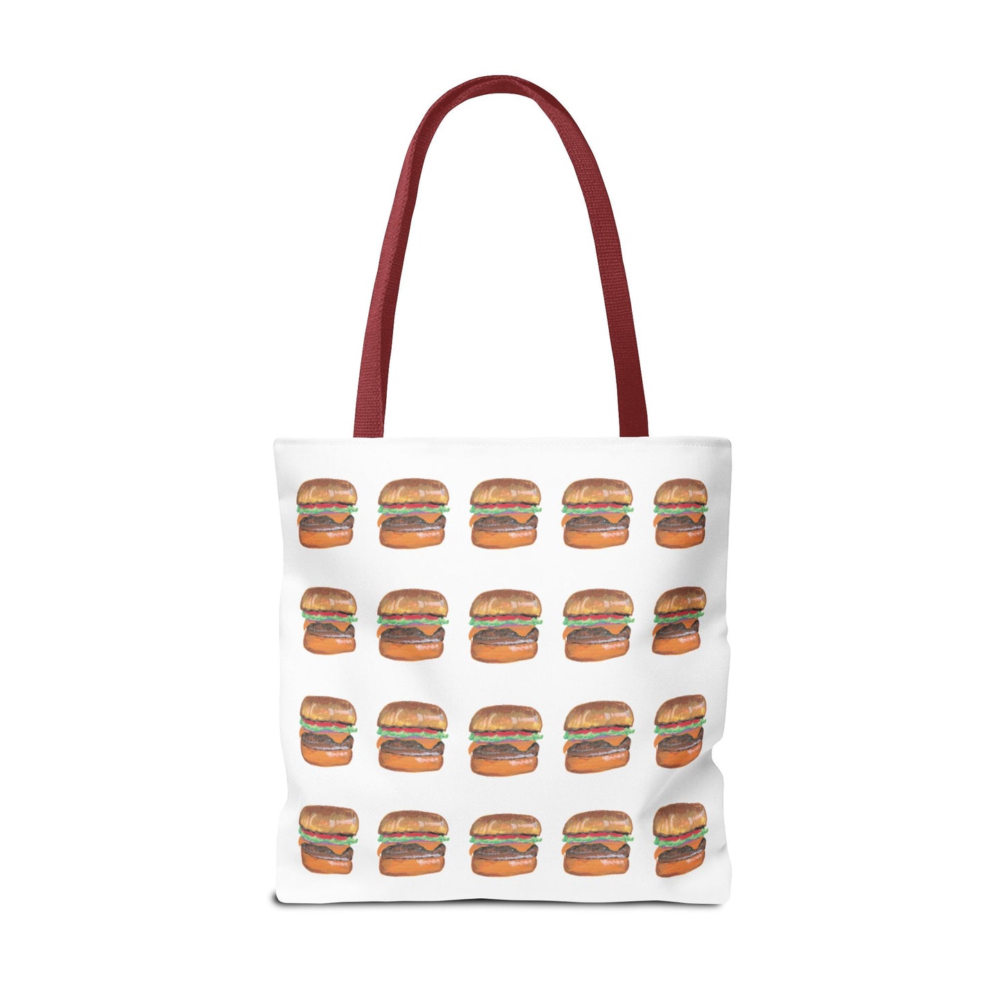 Fun Burger Print Tote Bag – Perfect for Food Lovers and Casual Outings