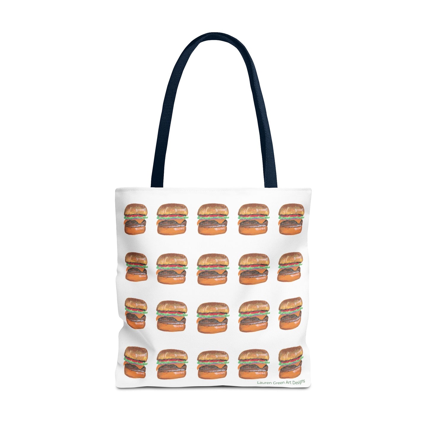 Fun Burger Print Tote Bag – Perfect for Food Lovers and Casual Outings