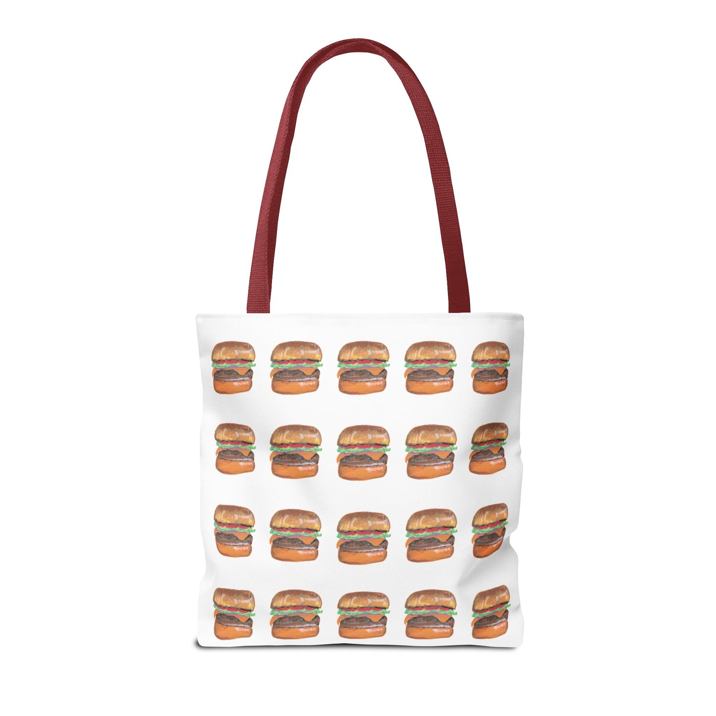 Fun Burger Print Tote Bag – Perfect for Food Lovers and Casual Outings