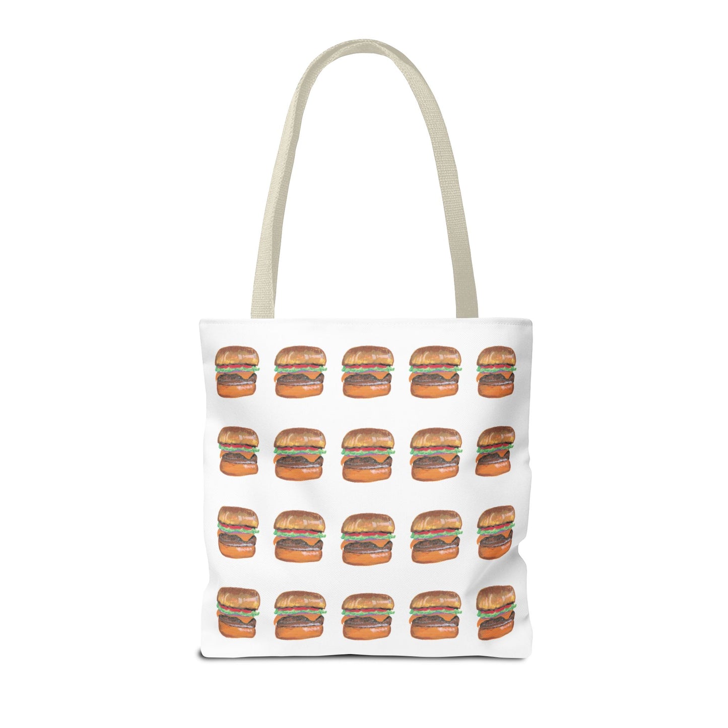 Fun Burger Print Tote Bag – Perfect for Food Lovers and Casual Outings