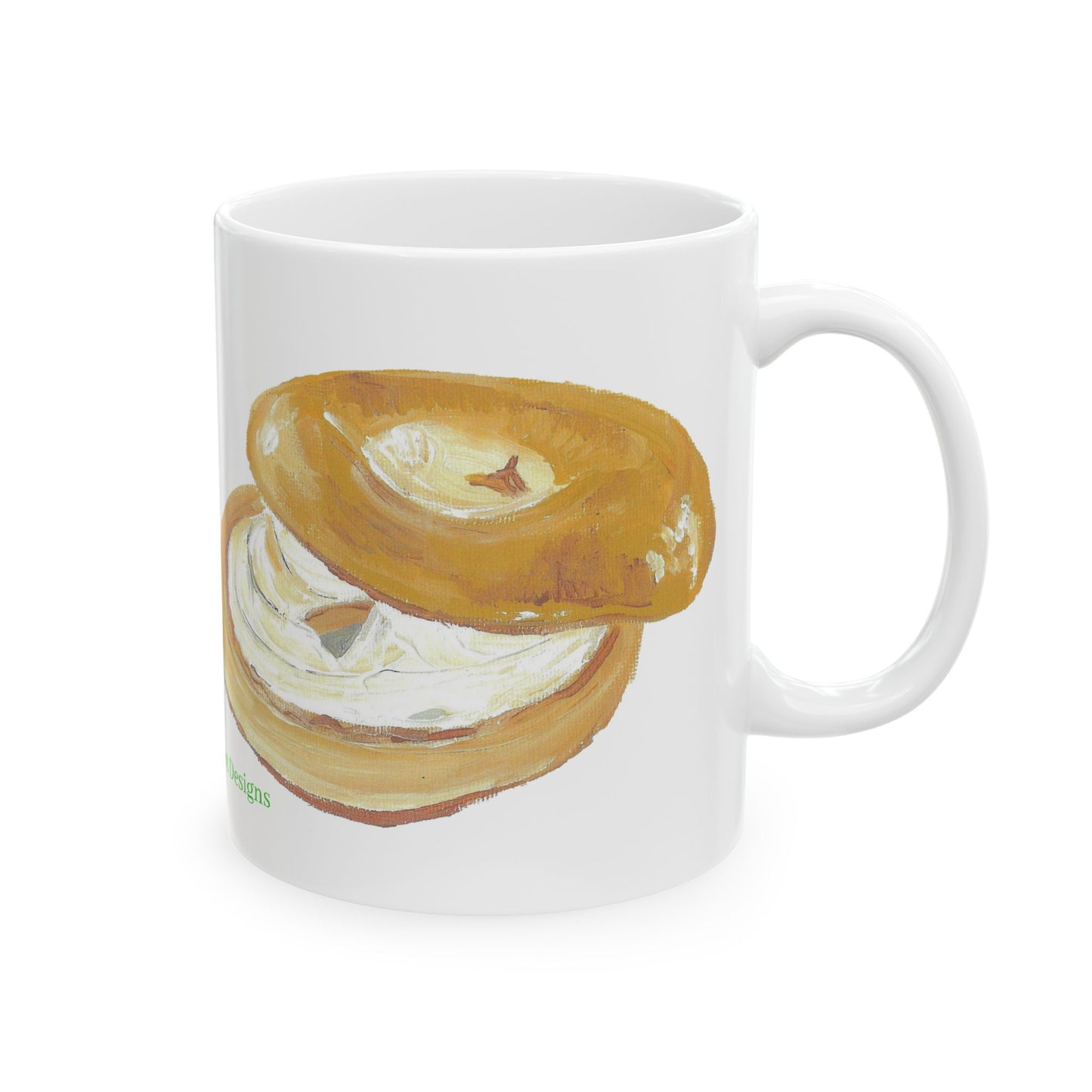 Mug - Bagel and Lox Large Print Ceramic Mug (11oz, 15oz)