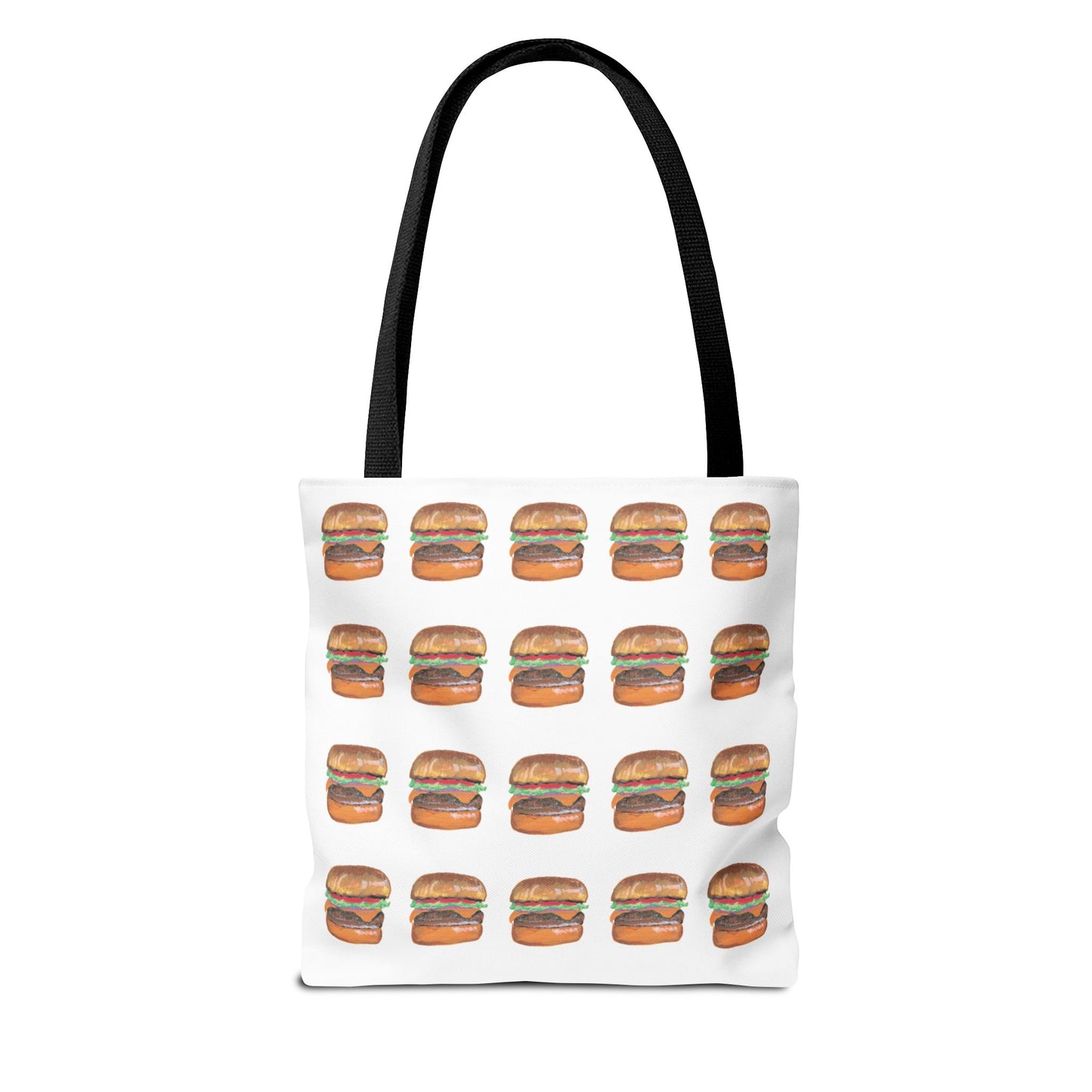 Fun Burger Print Tote Bag – Perfect for Food Lovers and Casual Outings