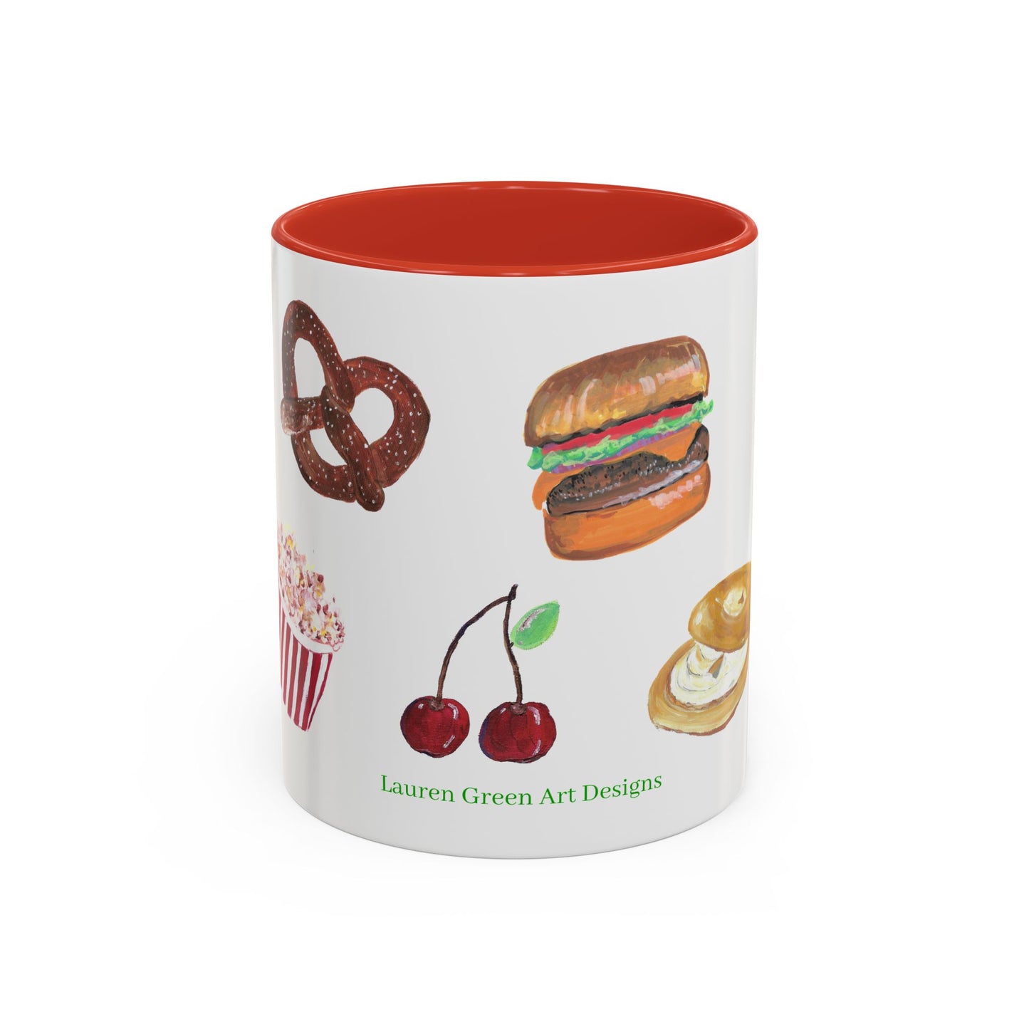 Foodie Accent Coffee Mug - 11oz & 15oz - Fun Snack & Drink Designs