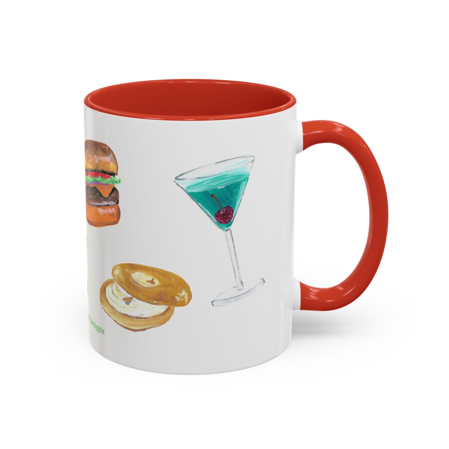 Foodie Accent Coffee Mug - 11oz & 15oz - Fun Snack & Drink Designs