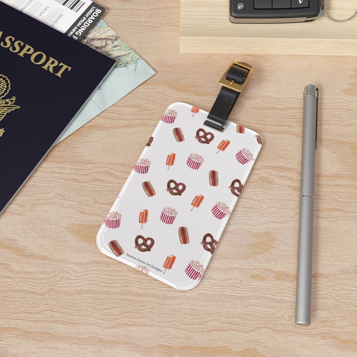 Fun Snack-Themed Luggage Tag - Perfect for Travelers and Foodies!