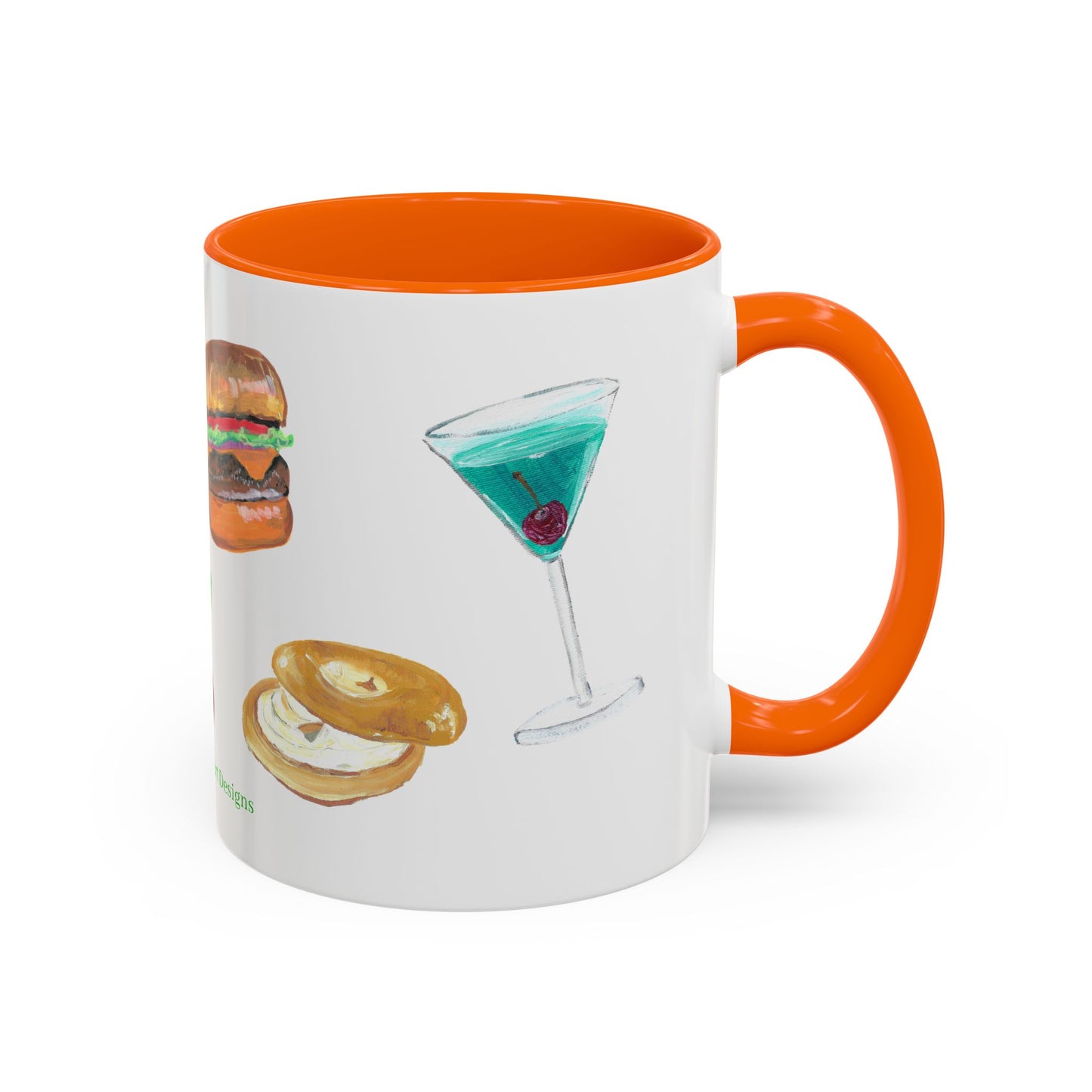 Foodie Accent Coffee Mug - 11oz & 15oz - Fun Snack & Drink Designs