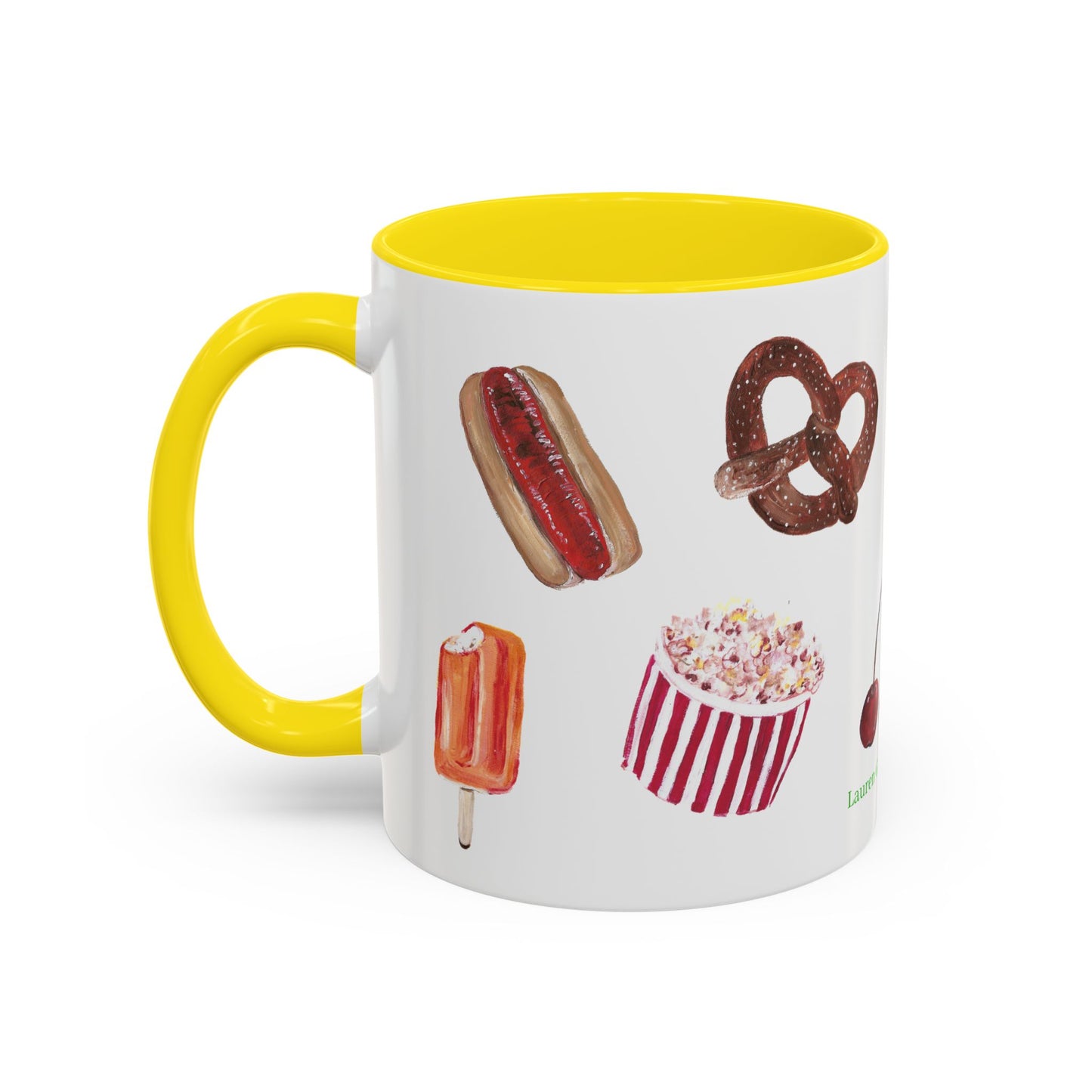 Foodie Accent Coffee Mug - 11oz & 15oz - Fun Snack & Drink Designs