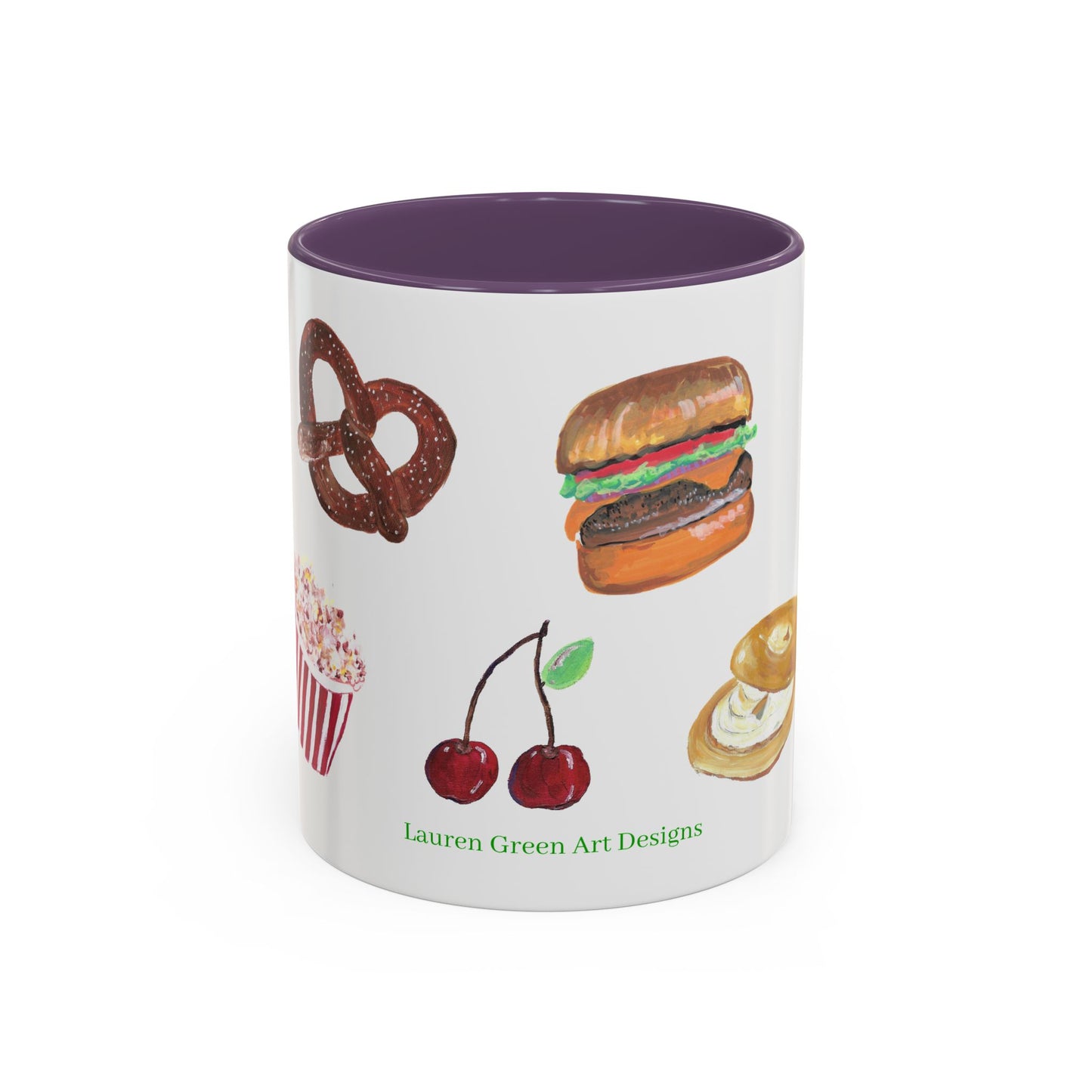 Foodie Accent Coffee Mug - 11oz & 15oz - Fun Snack & Drink Designs