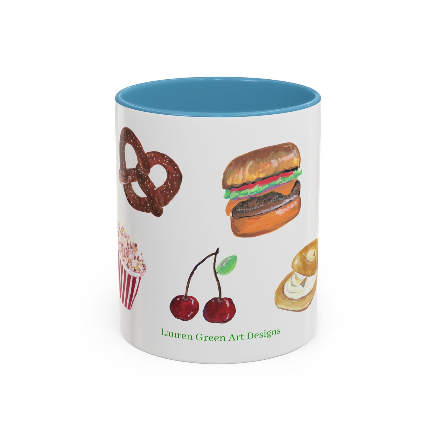 Foodie Accent Coffee Mug - 11oz & 15oz - Fun Snack & Drink Designs