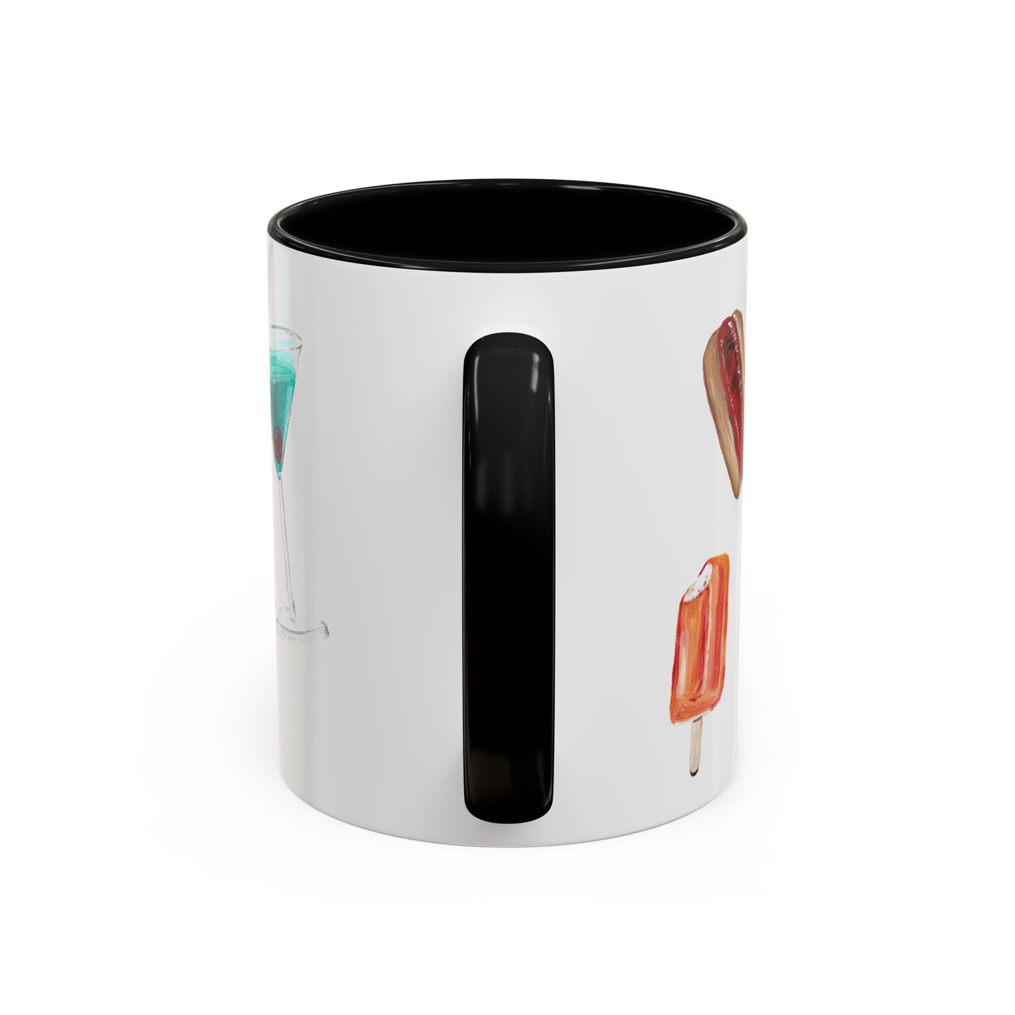 Foodie Accent Coffee Mug - 11oz & 15oz - Fun Snack & Drink Designs