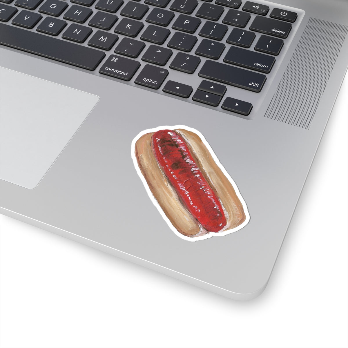 Cute Hot Dog Kiss-Cut Sticker - Fun Food Decor for Laptops & Water Bottles