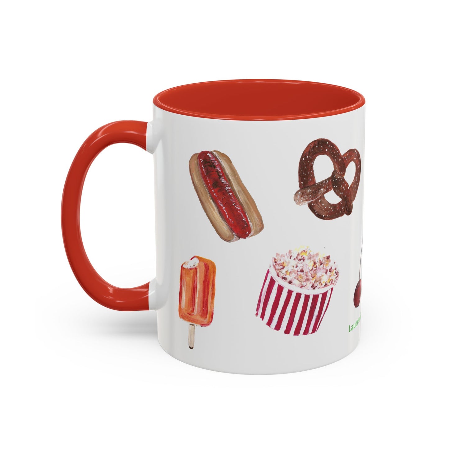 Foodie Accent Coffee Mug - 11oz & 15oz - Fun Snack & Drink Designs