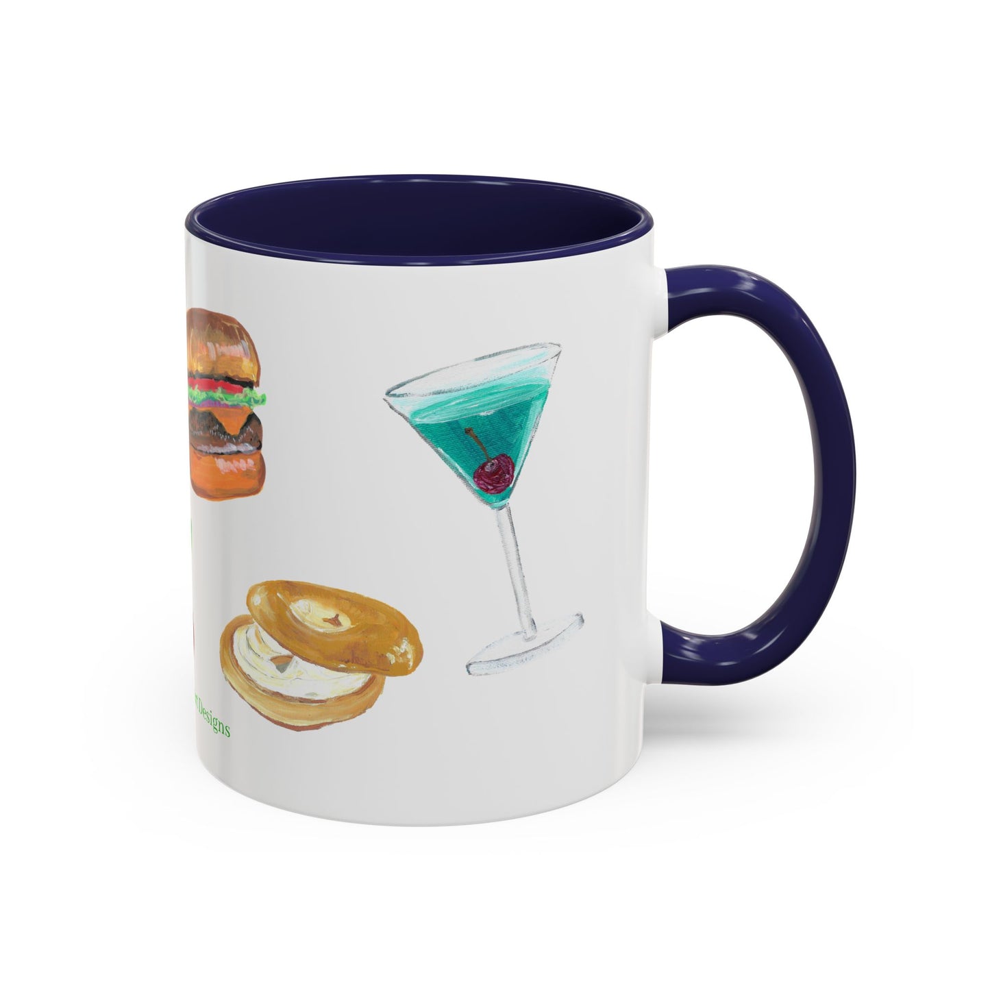 Foodie Accent Coffee Mug - 11oz & 15oz - Fun Snack & Drink Designs