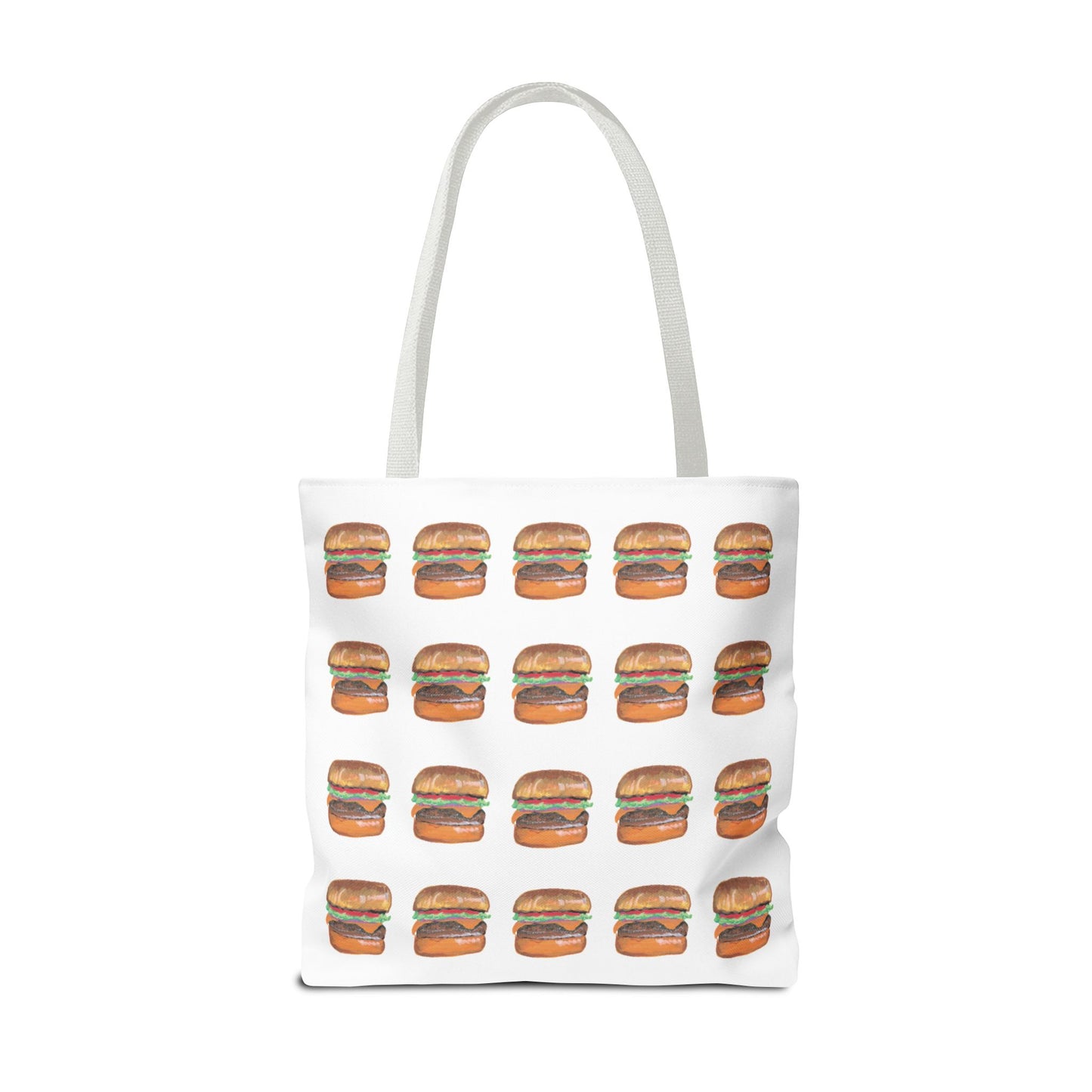 Fun Burger Print Tote Bag – Perfect for Food Lovers and Casual Outings