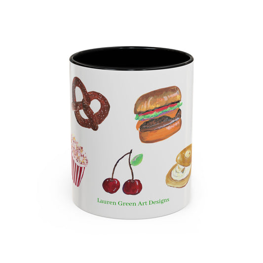 Foodie Accent Coffee Mug - 11oz & 15oz - Fun Snack & Drink Designs