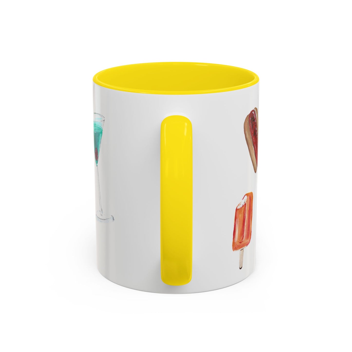 Foodie Accent Coffee Mug - 11oz & 15oz - Fun Snack & Drink Designs
