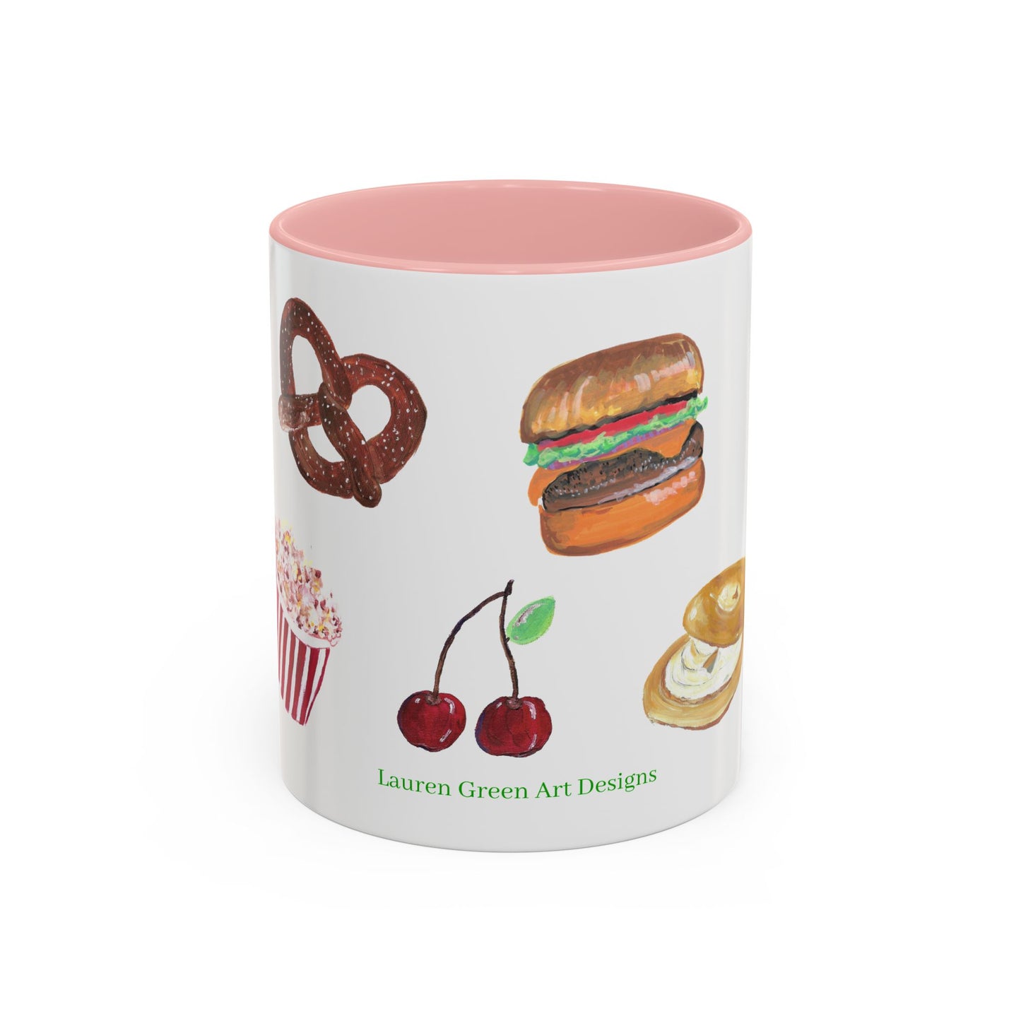 Foodie Accent Coffee Mug - 11oz & 15oz - Fun Snack & Drink Designs