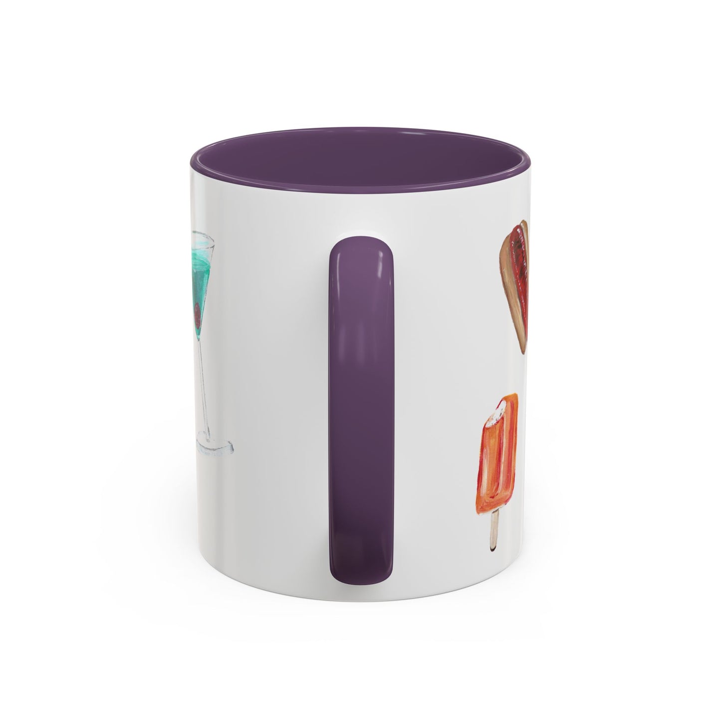 Foodie Accent Coffee Mug - 11oz & 15oz - Fun Snack & Drink Designs