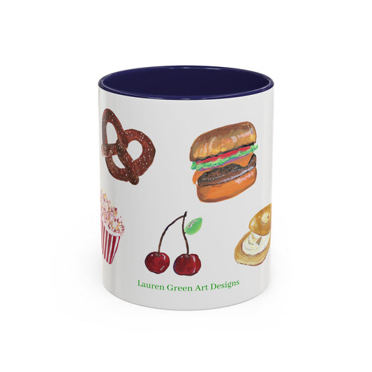 Foodie Accent Coffee Mug - 11oz & 15oz - Fun Snack & Drink Designs
