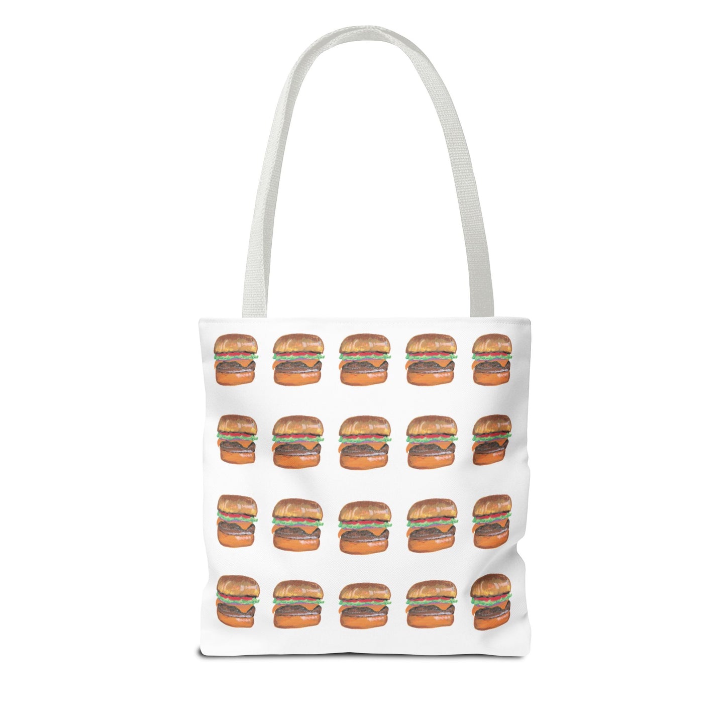 Fun Burger Print Tote Bag – Perfect for Food Lovers and Casual Outings